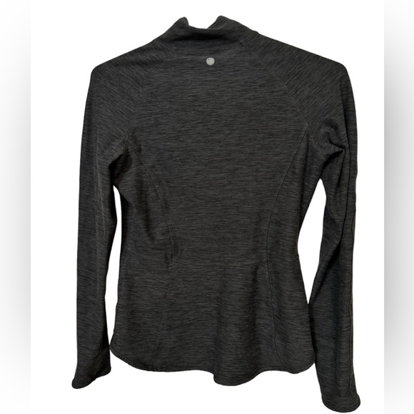 Nice Gray Yogalicious Form Fit Sweatshirt Women’s S MINTY Yoga Warm Up - Picture 2 of 5